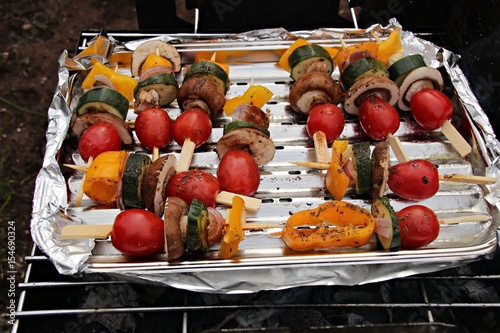 vegetarische Grillspieße