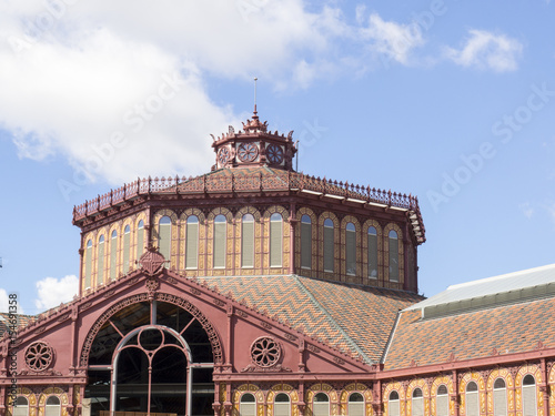 Photography Tejados y fachada del Mercado de Sant Antoni en Barcelona,Cataluña,España