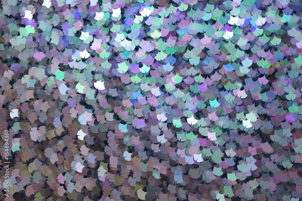 Ginkgo shape, abstract background, digital art work.