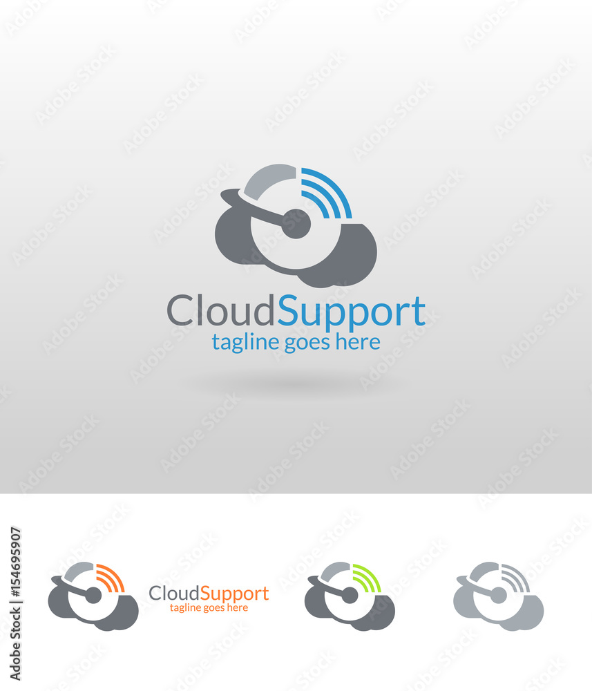 Obraz premium Cloud support