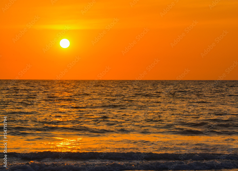 Sunset over the Gulf of Mexico on Indian Rocks Beach in Florida Sunset over the Gulf of Mexico on Indian Rocks Beach in Florida