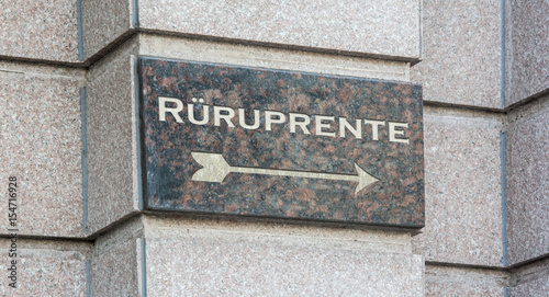 Schild 204 - Rüruprente