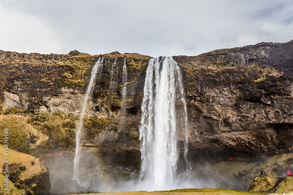 Fototapeta premium Seljalandsfoss full waterfall