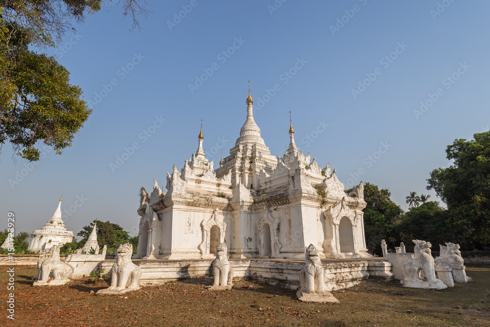 Desada Taya (White Temple) in Inwa (Ava) near Mandalay in Myanmar (Burma).