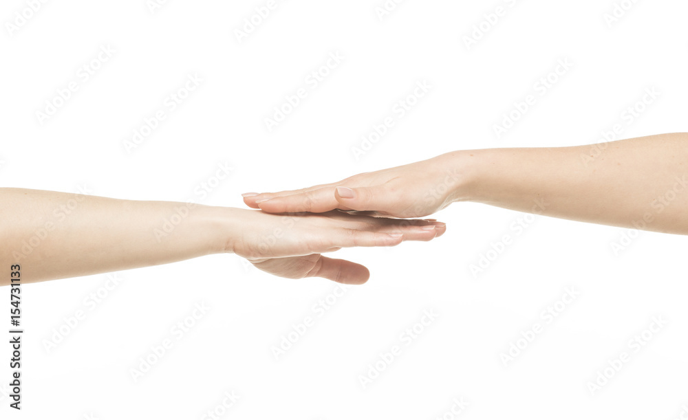 Two hands protect from something Two hands protect from something