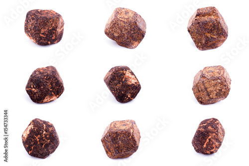 Collection of stone mineral garnet