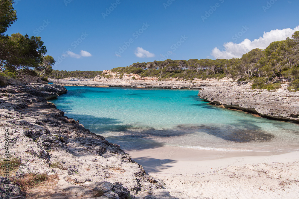 Paradise beach on spanish mediterranean island