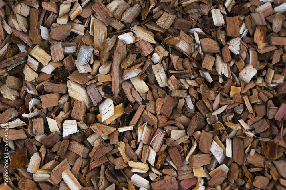 Pieces of wood for smoking. Chips for smoke. Pieces of wood for smoking. Chips for smoke.