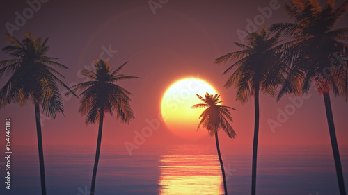 Fototapeta Naklejka Na Ścianę i Meble -  Ocean sunsets