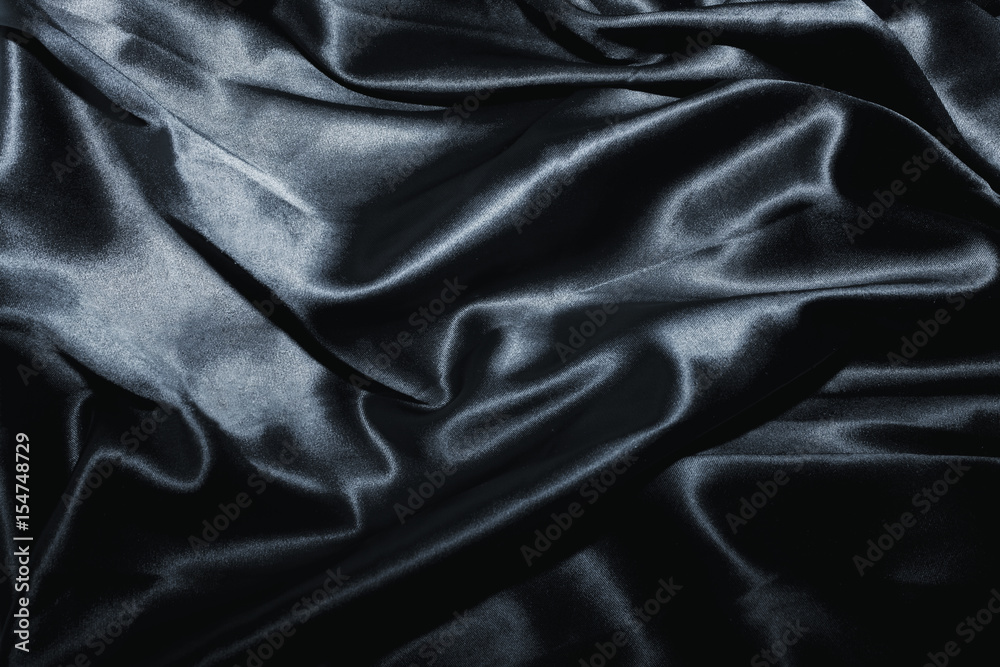 Obraz premium texture of a black silk