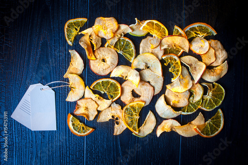 Dried oranges. Dried pear. ...