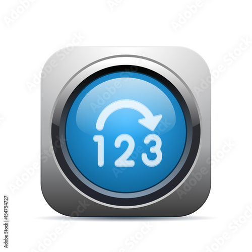 Square Push-Button - Vector