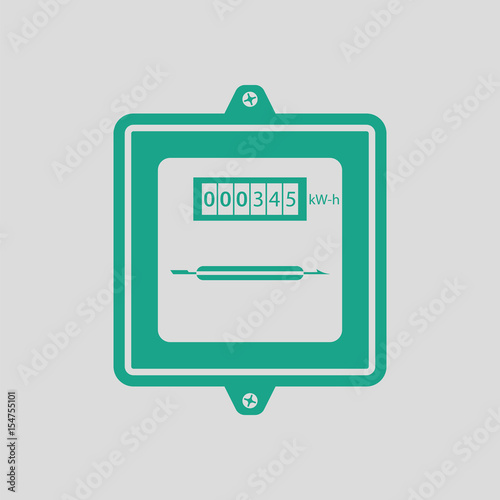 Electric meter icon photo