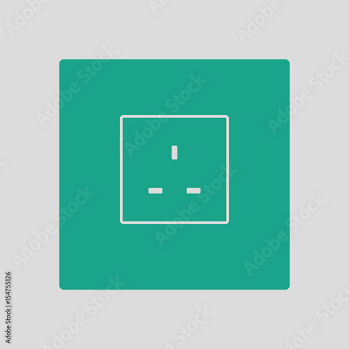 Great britain electrical socket icon