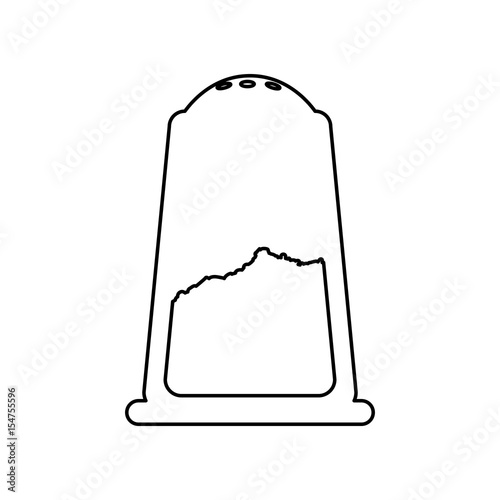 salt shaker object vector icon illustration graphic design