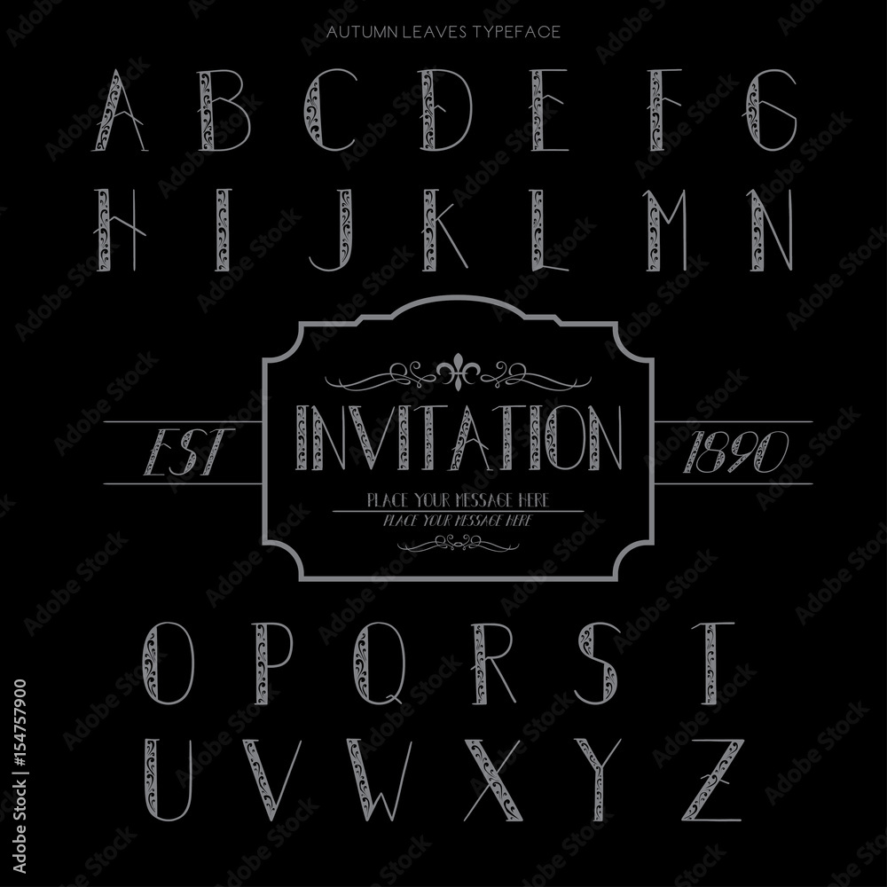 Autumn Leaves Font Autumn Leaves Font