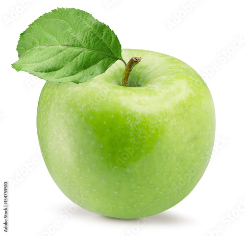 green apple isolated on a white background