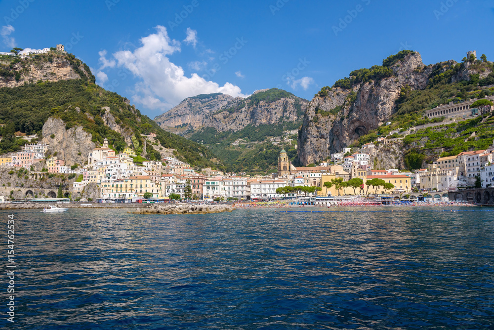 Picturesque Amalfi town in Italy
