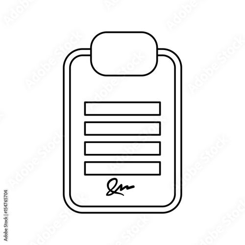 board signature document vector icon illustration graphic design © djvstock