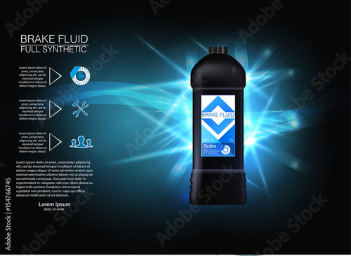 Vector Brake Fluid bottle.