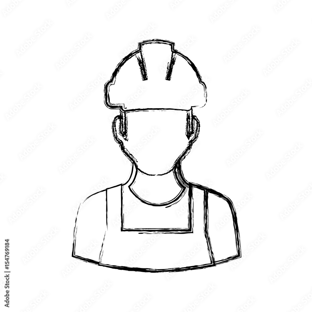 worker man faceless vector icon illustration graphic design worker man faceless vector icon illustration graphic design