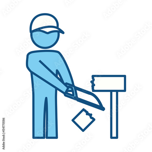 worker construction silhouette vector icon illustration graphic design