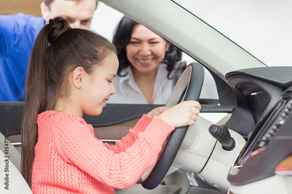 International family buying a new car International family buying a new car