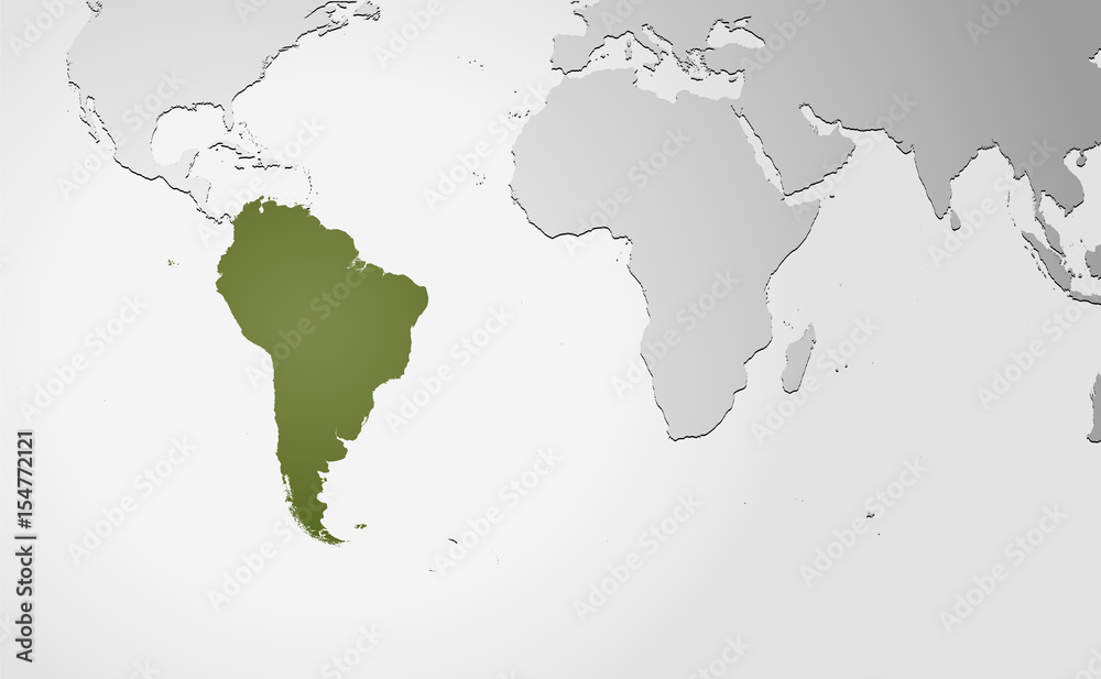 Landkarte *** Südamerika
