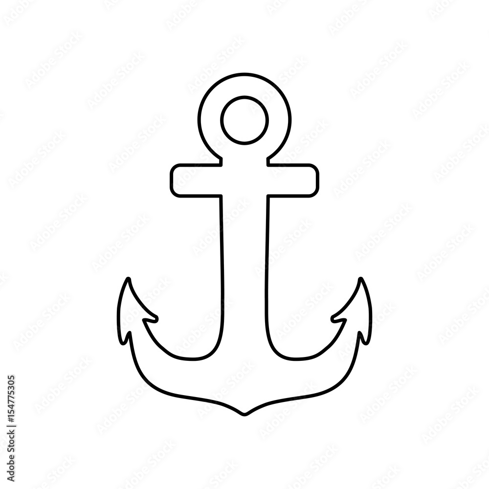 anchor nautical object vector icon illustration graphic design anchor nautical object vector icon illustration graphic design