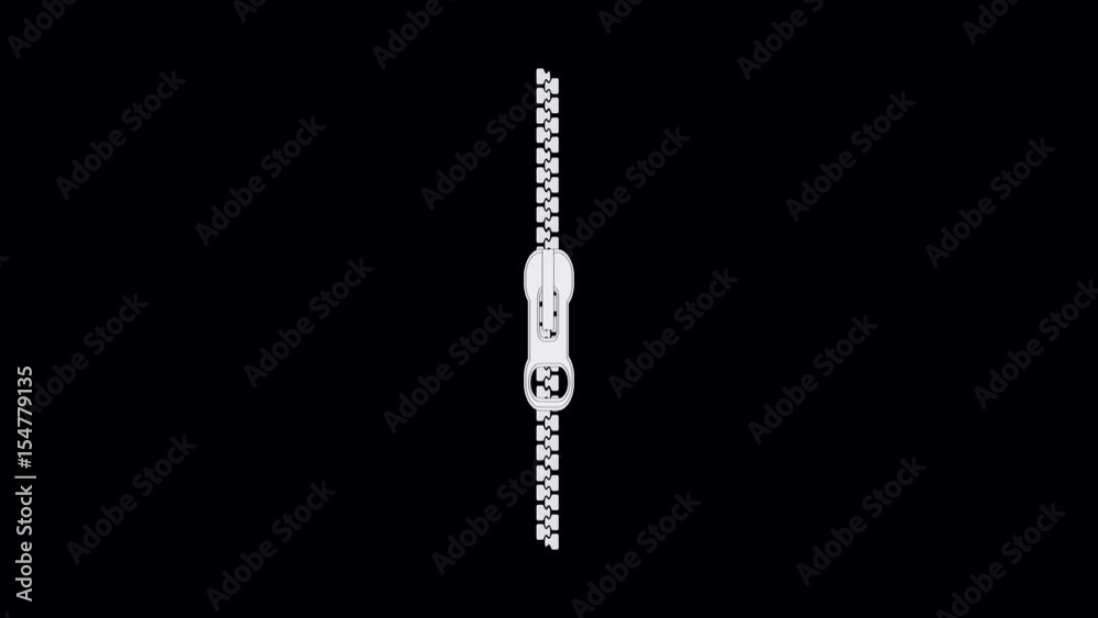 Zipper for clothes