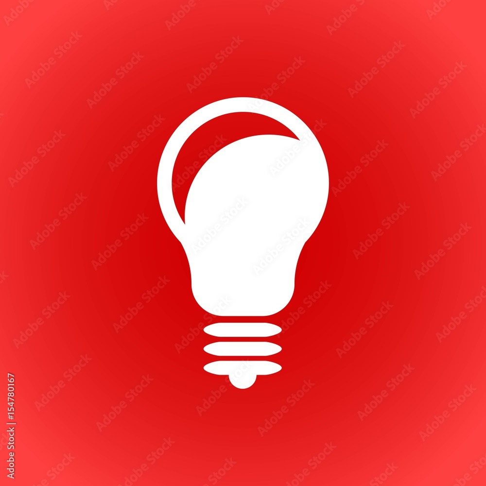 bulb icon stock vector illustration flat design bulb icon stock vector illustration flat design