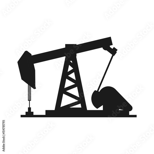 petroleum extraction machine vector icon illustration graphic design