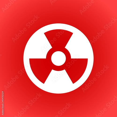 radioactive icon stock vector illustration flat design
