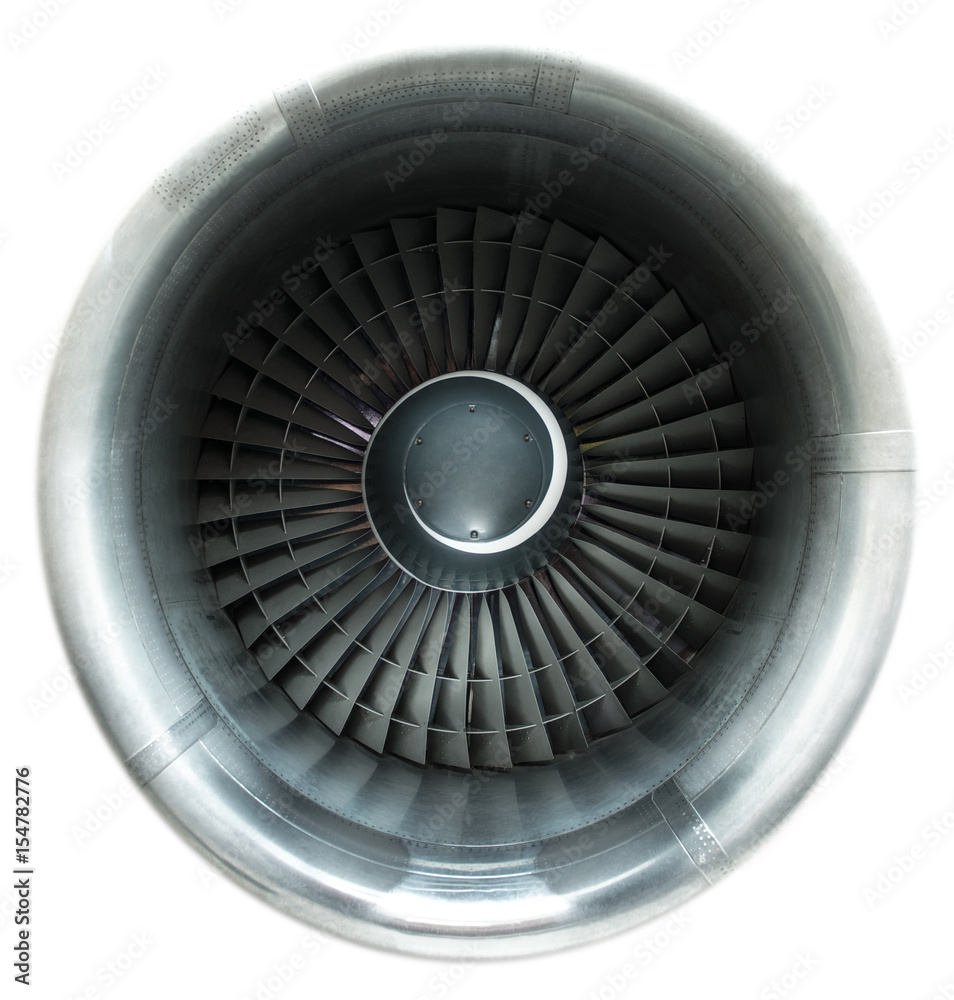 Front view on jet engine. Isolated on white. Front view on jet engine. Isolated on white.