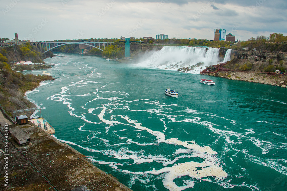 The destination of Niagara Falls from Canadian site, Ontario, Canada