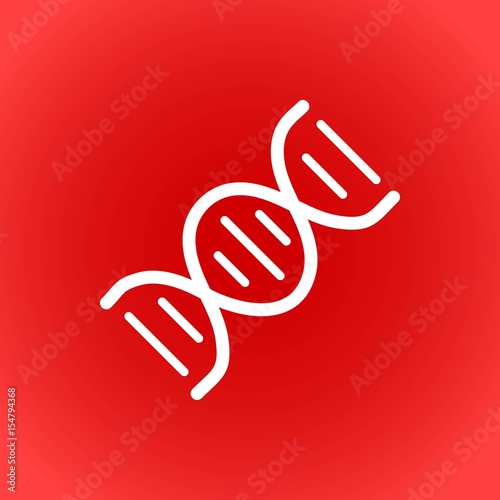 DNA icon stock vector illustration flat design