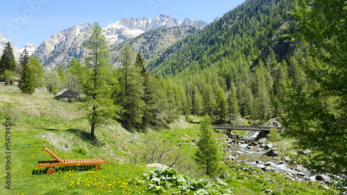The valley of Gordolasque, close to the Mercantour National Park