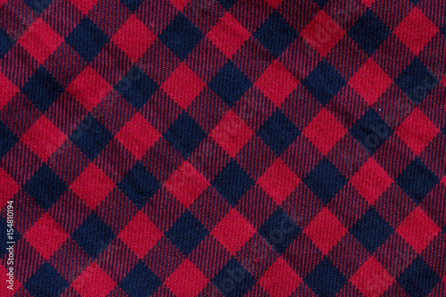 Checkered cloth texture with red and blue stripes