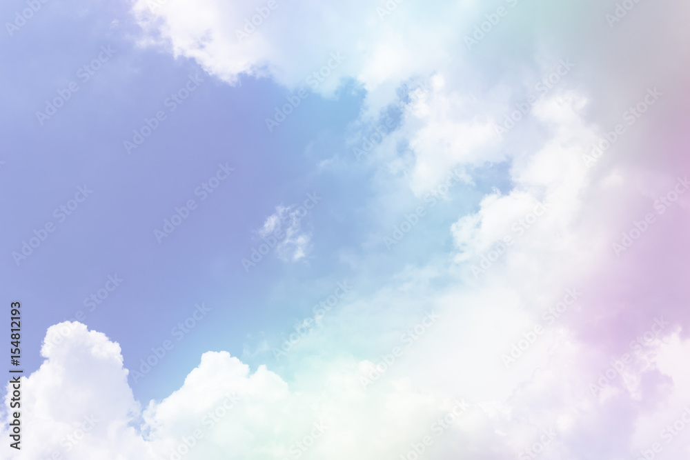 Beautiful of colorful sky with white cloud for texture background. Concept idea background.