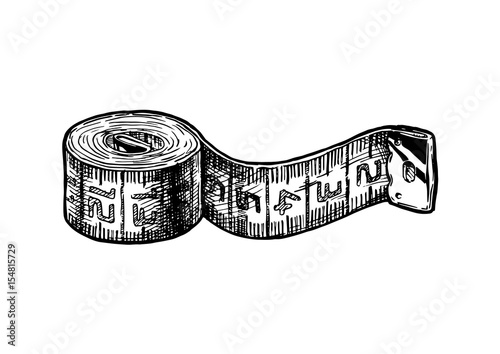 illustration of tape measure