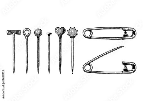 illustration of Sewing pin