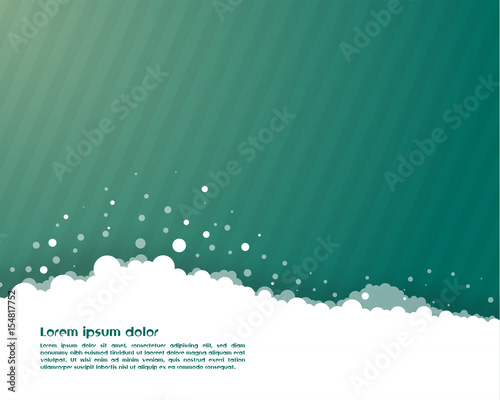 Abstract cloud background. Template for advertising, vector illustration