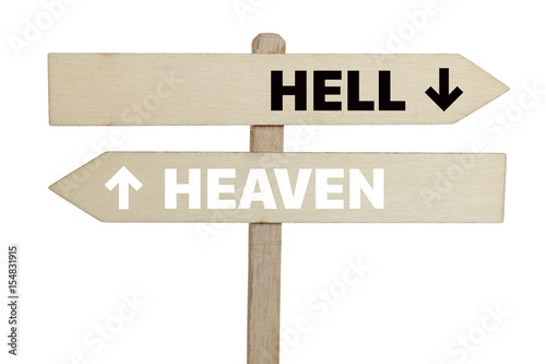 標識 天国か地獄 Stock イラスト Adobe Stock