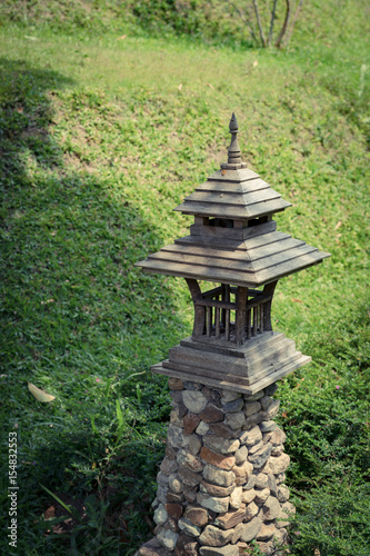 Traditional wooden lantern