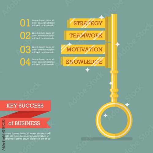 Key success of business infographic