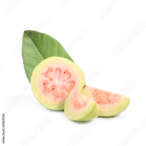 Red Guava fruit isolate on white background