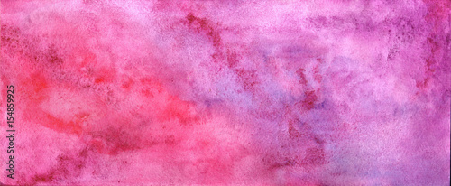 Purple pink grunge in watercolor