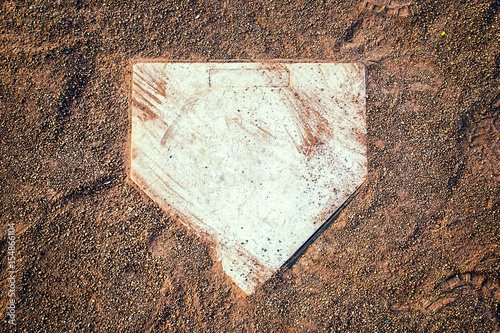 Home Plate in a Baseball Field