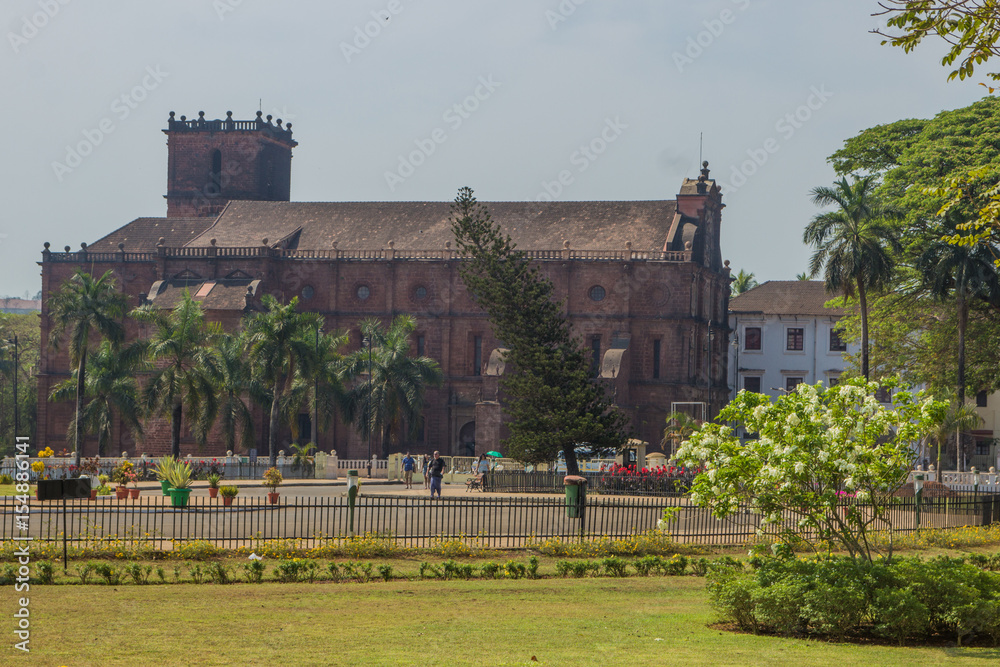 Basilica of Bom Jesus in Old Goa, India. UNESCO World Heritage Site.