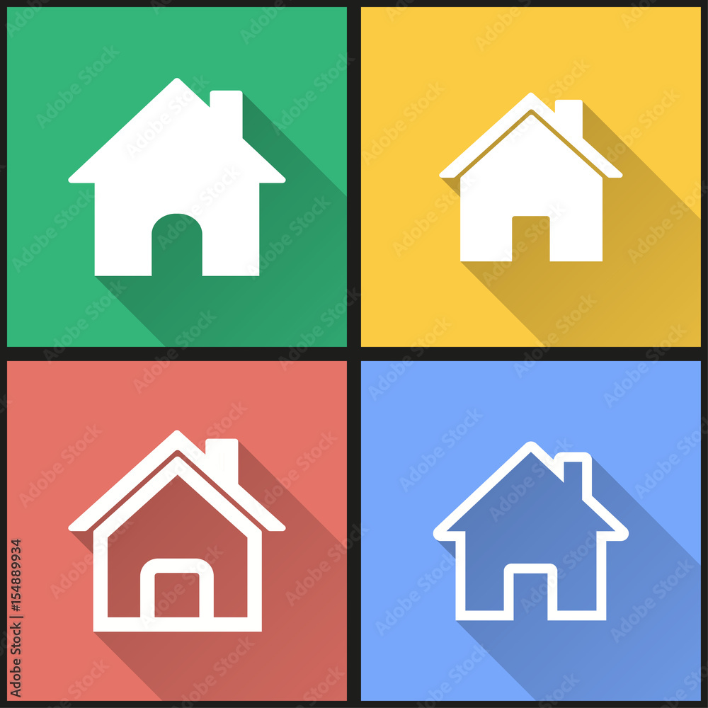 Home icon set. Home icon set.